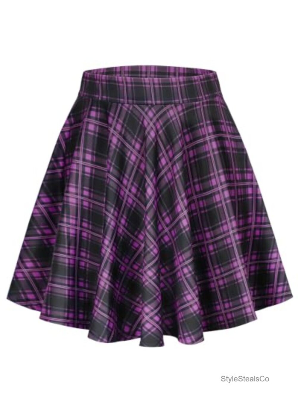 Women's Pleated Mini Skirt High Waisted A-Line Flowy Casual Summer Skirt